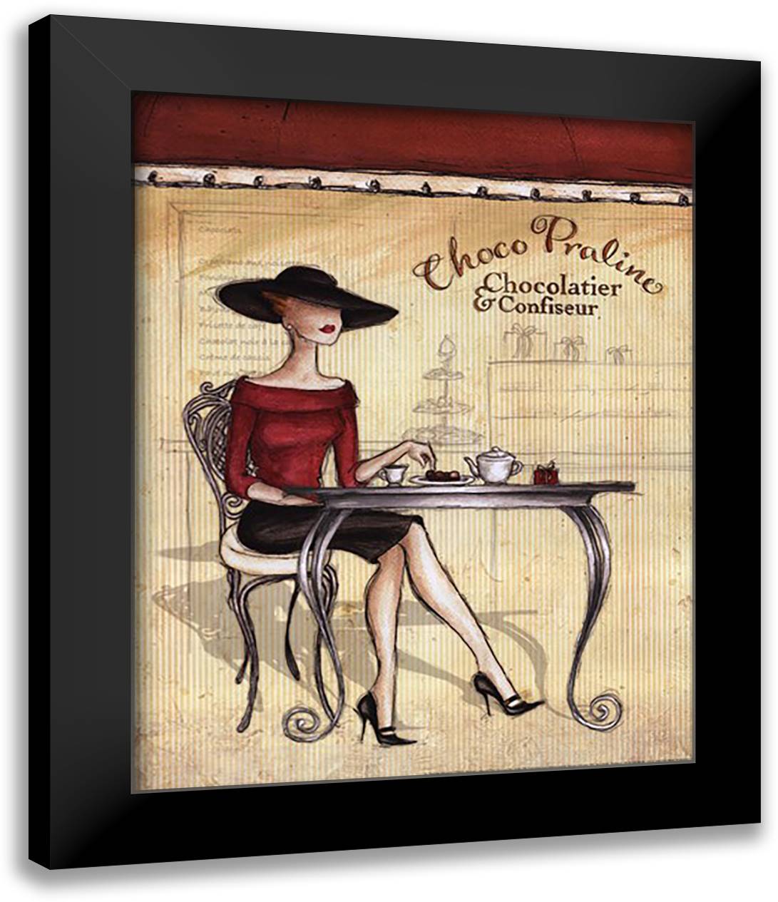 Femme Elegante I 15x18 Black Modern Wood Framed Art Print Poster by Laliberte, Andrea