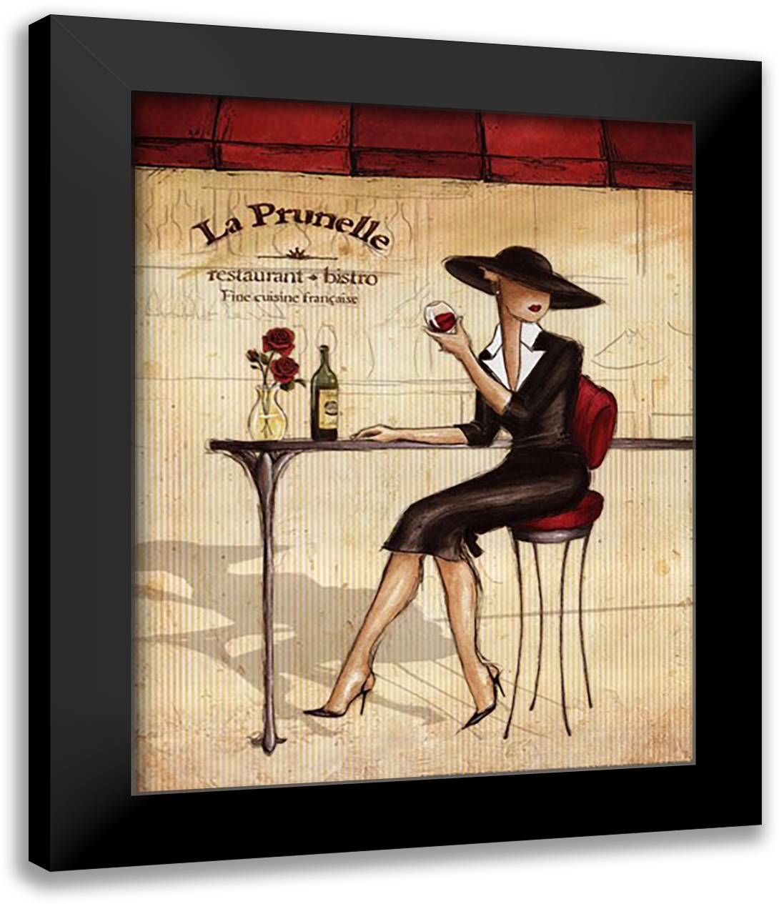 Femme Elegante IV 15x18 Black Modern Wood Framed Art Print Poster by Laliberte, Andrea