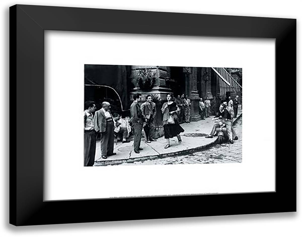 American Girl in Italy 18x15 Black Modern Wood Framed Art Print Poster by Orkin, Ruth