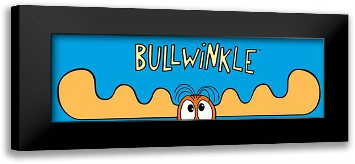 Bullwinkle??? 40x16 Black Modern Wood Framed Art Print Poster