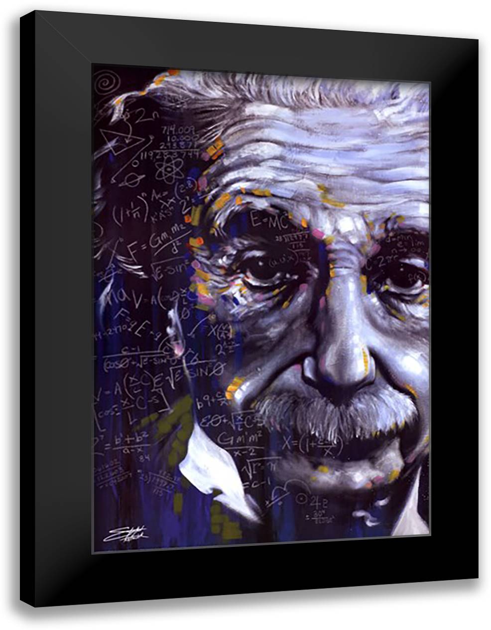 It's All Relative 28x40 Black Modern Wood Framed Art Print Poster by Fishwick, Stephen