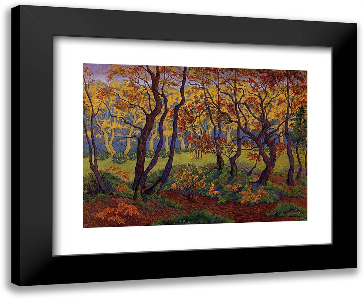 The Clearing 24x20 Black Modern Wood Framed Art Print Poster by Ranson, Paul