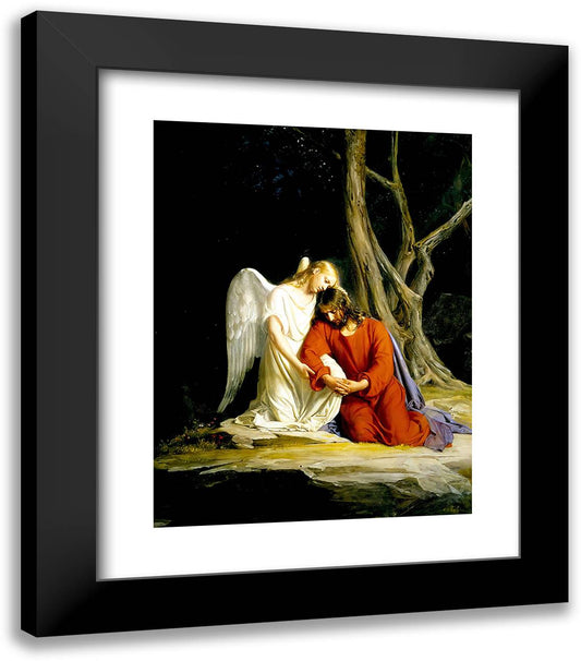 Agony in the Garden 20x24 Black Modern Wood Framed Art Print Poster by Bloch, Carl