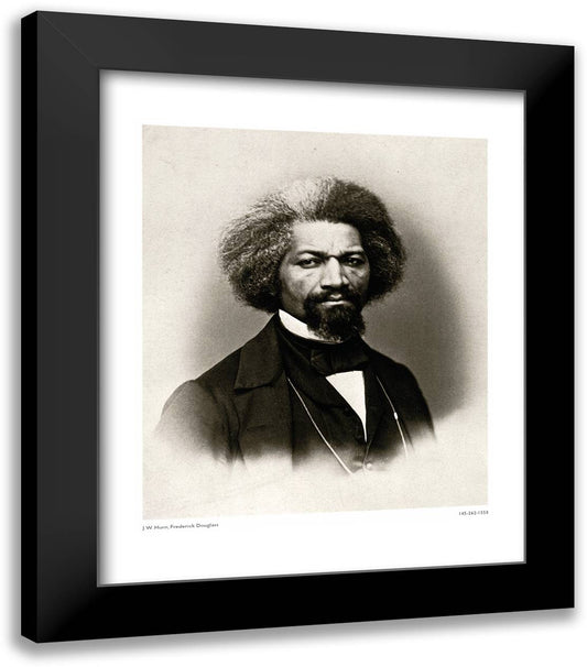 Frederick Douglass 20x24 Black Modern Wood Framed Art Print Poster by Hurn, J.W.