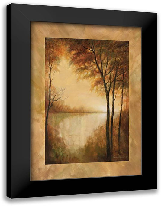 Landscape Tranquility I 20x24 Black Modern Wood Framed Art Print Poster by Manning, Ruane