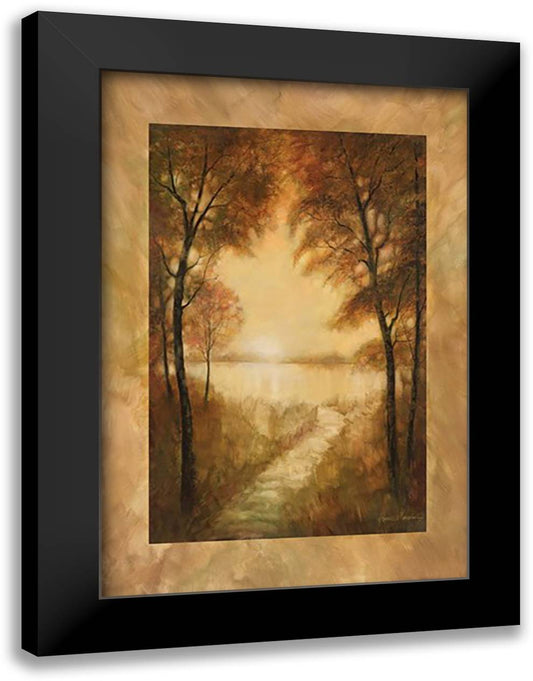 Landscape Tranquility II 20x24 Black Modern Wood Framed Art Print Poster by Manning, Ruane