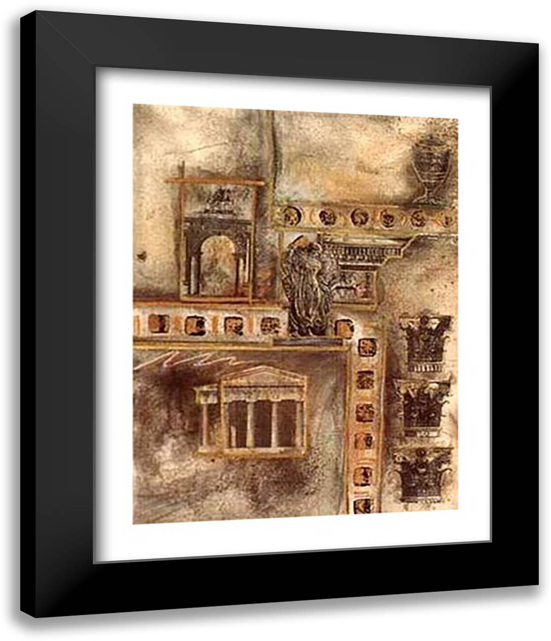 Architecture I 26x32 Black Modern Wood Framed Art Print Poster by Combs, Joyce