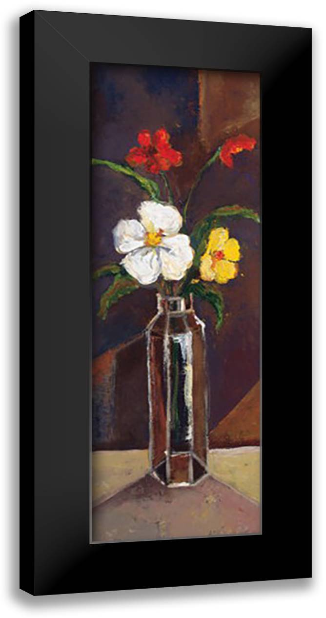 New Intensity II 16x40 Black Modern Wood Framed Art Print Poster by Burton, Rebecca