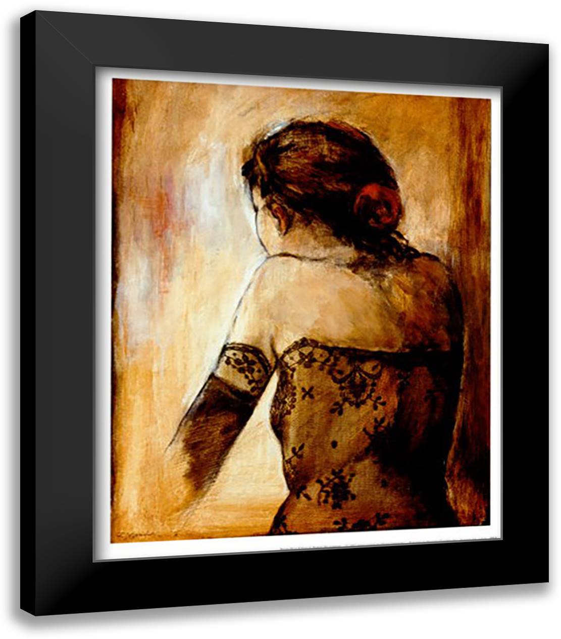 Room With A View 16x19 Black Modern Wood Framed Art Print Poster by Delpomdor, Robert