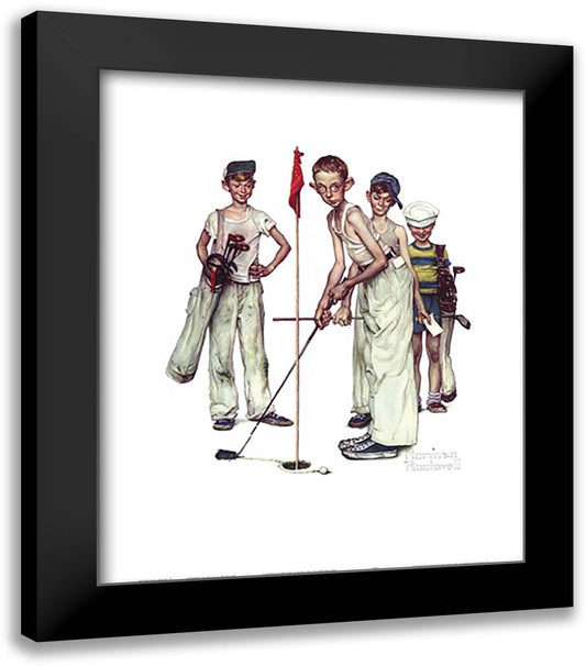 Missed 20x24 Black Modern Wood Framed Art Print Poster by Rockwell, Norman