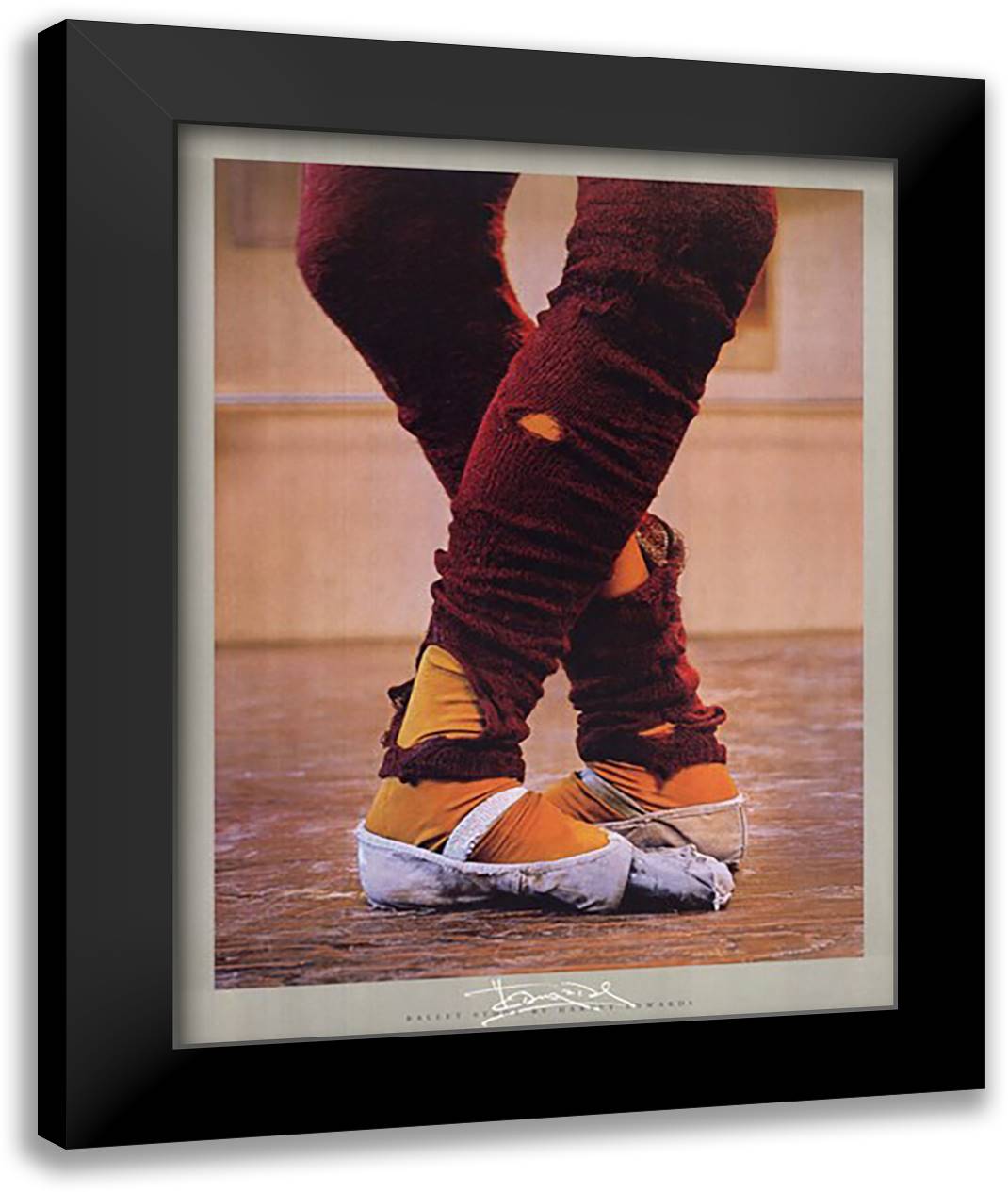 Leg Warmers 28x36 Black Modern Wood Framed Art Print Poster by Edwards, Harvey