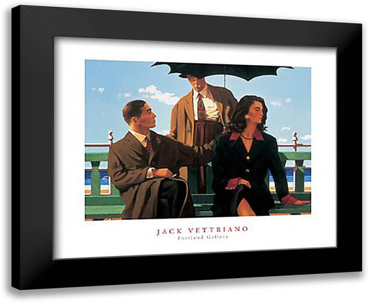 Sombody Else's Baby 24x20 Black Modern Wood Framed Art Print Poster by Vettriano, Jack