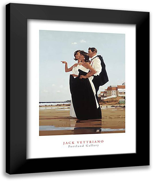 Missing Man II 28x36 Black Modern Wood Framed Art Print Poster by Vettriano, Jack