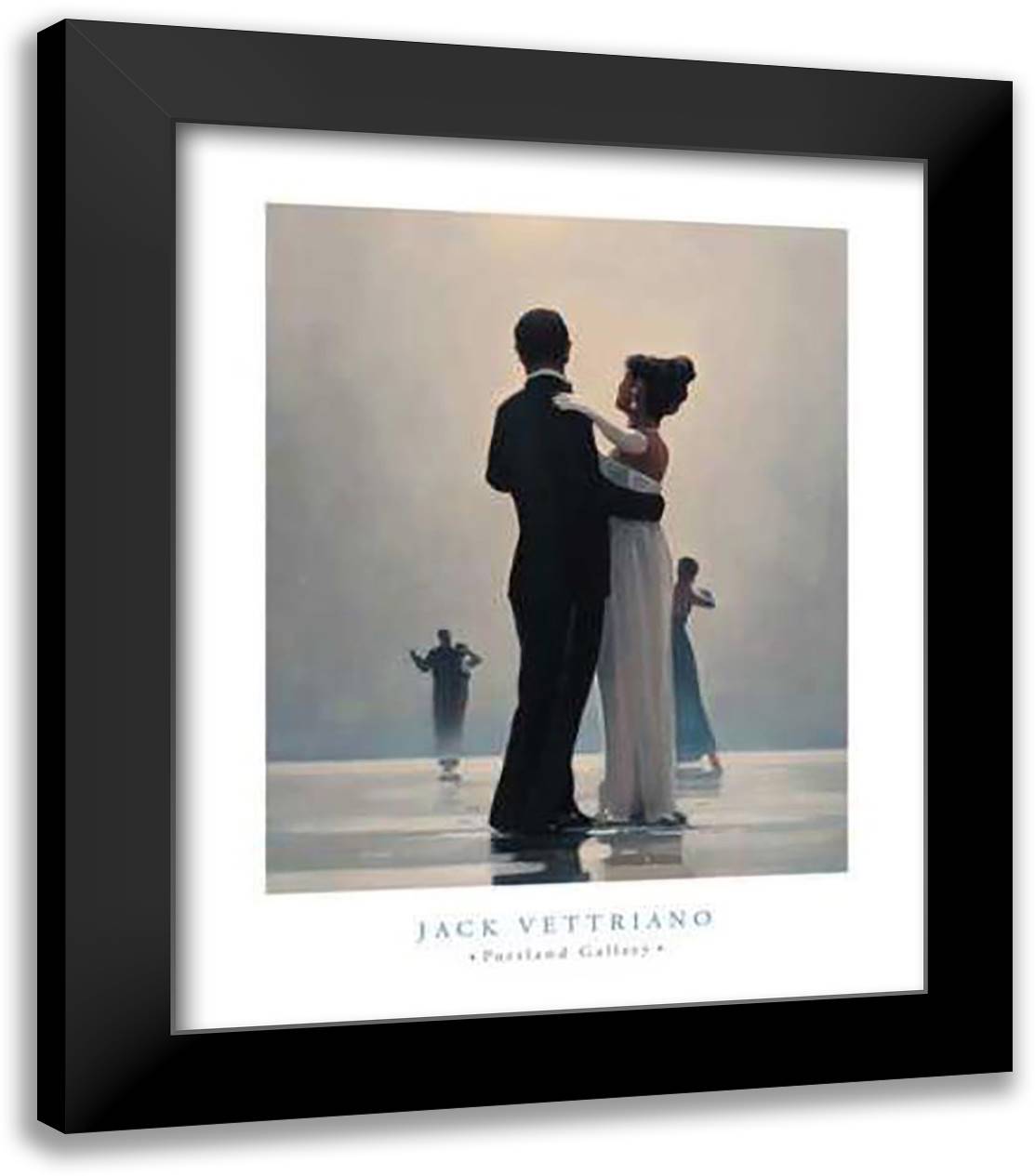 Dance Me to the End of Love 20x24 Black Modern Wood Framed Art Print Poster by Vettriano, Jack