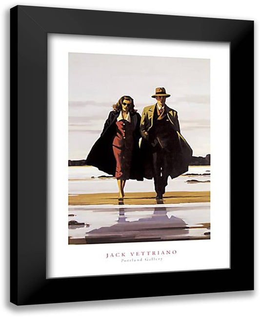 Road to Nowhere 24x32 Black Modern Wood Framed Art Print Poster by Vettriano, Jack