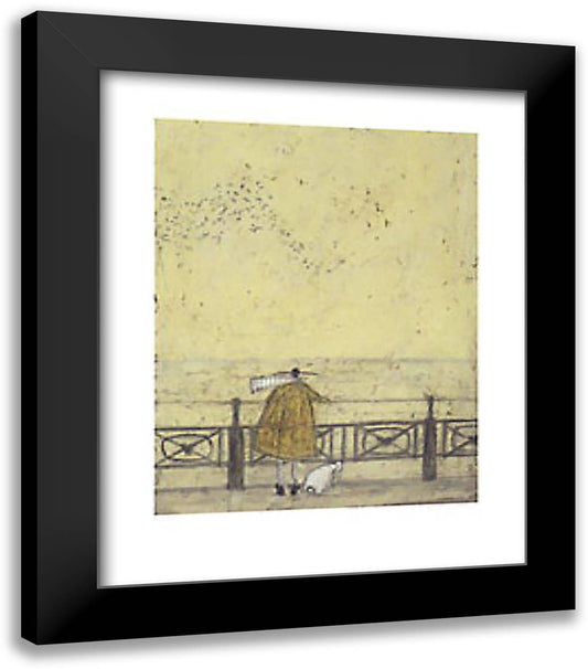 Watching the Starlings (with Doris) 20x24 Black Modern Wood Framed Art Print Poster by Toft, Sam