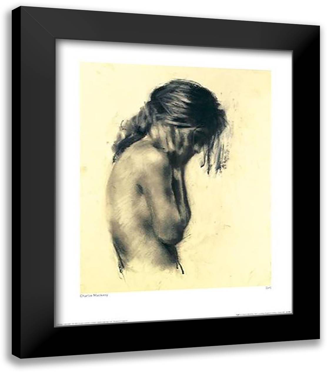 Girl 20x24 Black Modern Wood Framed Art Print Poster by Mackesy, Charlie