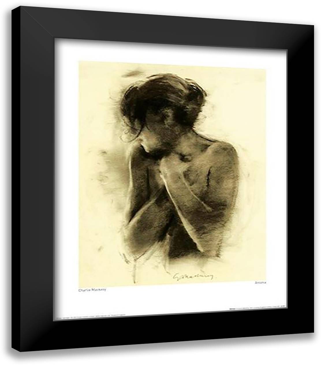 Antonia 20x24 Black Modern Wood Framed Art Print Poster by Mackesy, Charlie