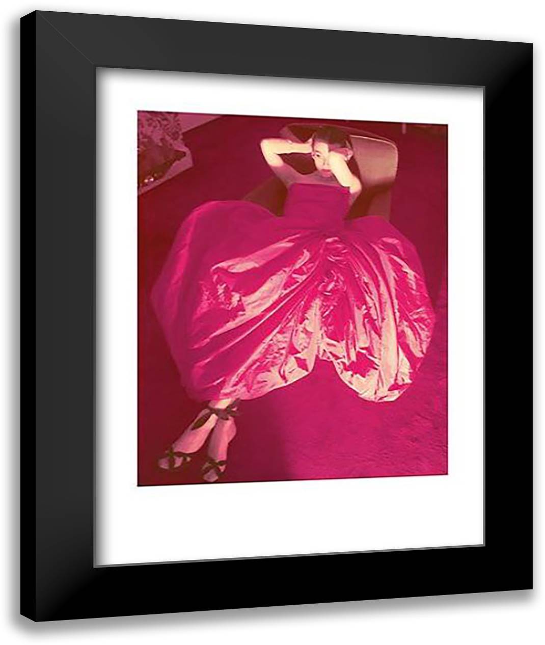 Jean Patchett, 1949 28x36 Black Modern Wood Framed Art Print Poster by Parkinson, Norman