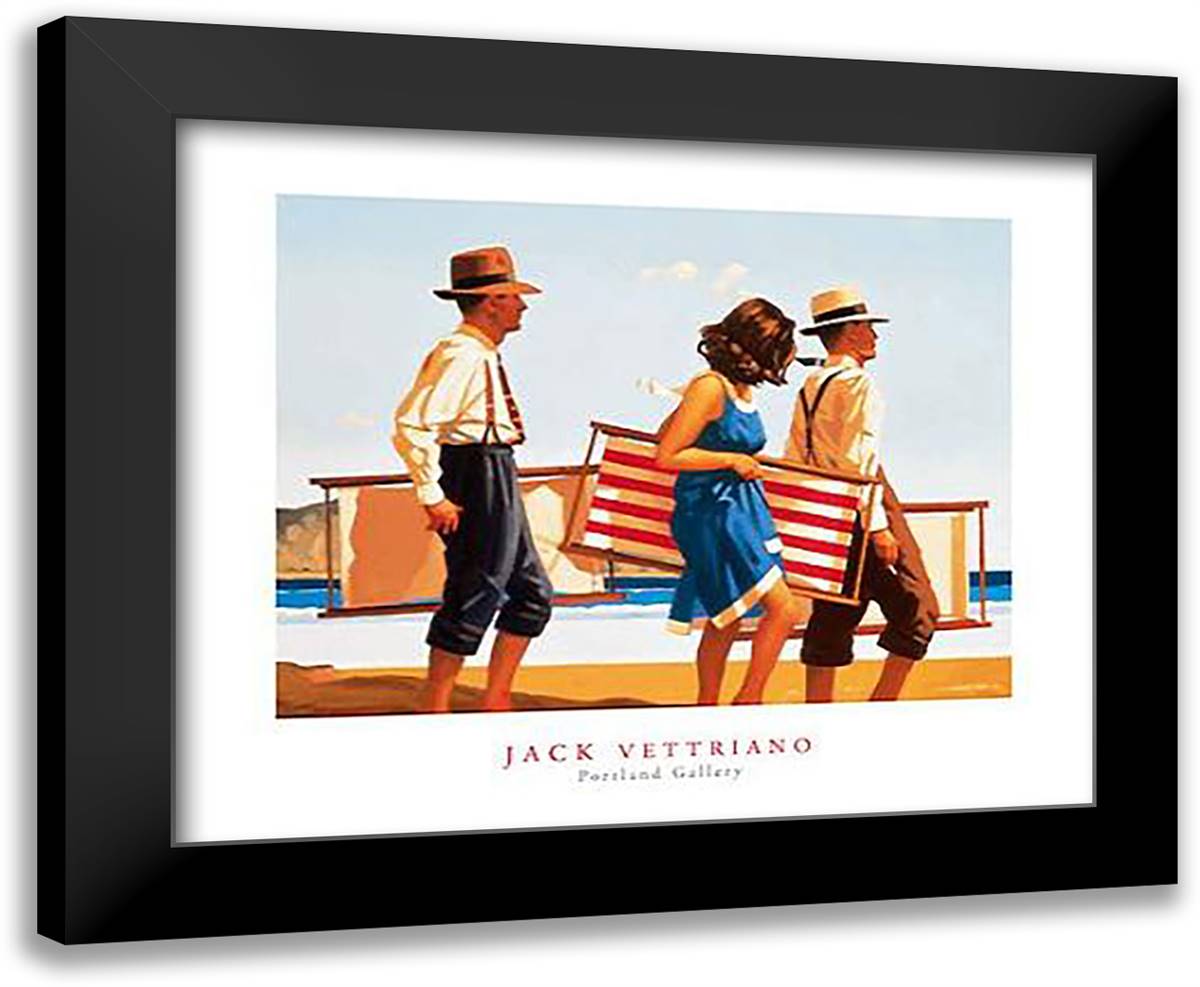 Sweet Bird Of Youth 24x20 Black Modern Wood Framed Art Print Poster by Vettriano, Jack