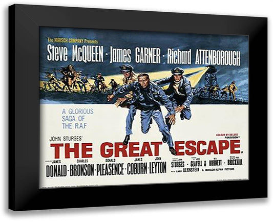 Great Escape 18x15 Black Modern Wood Framed Art Print Poster