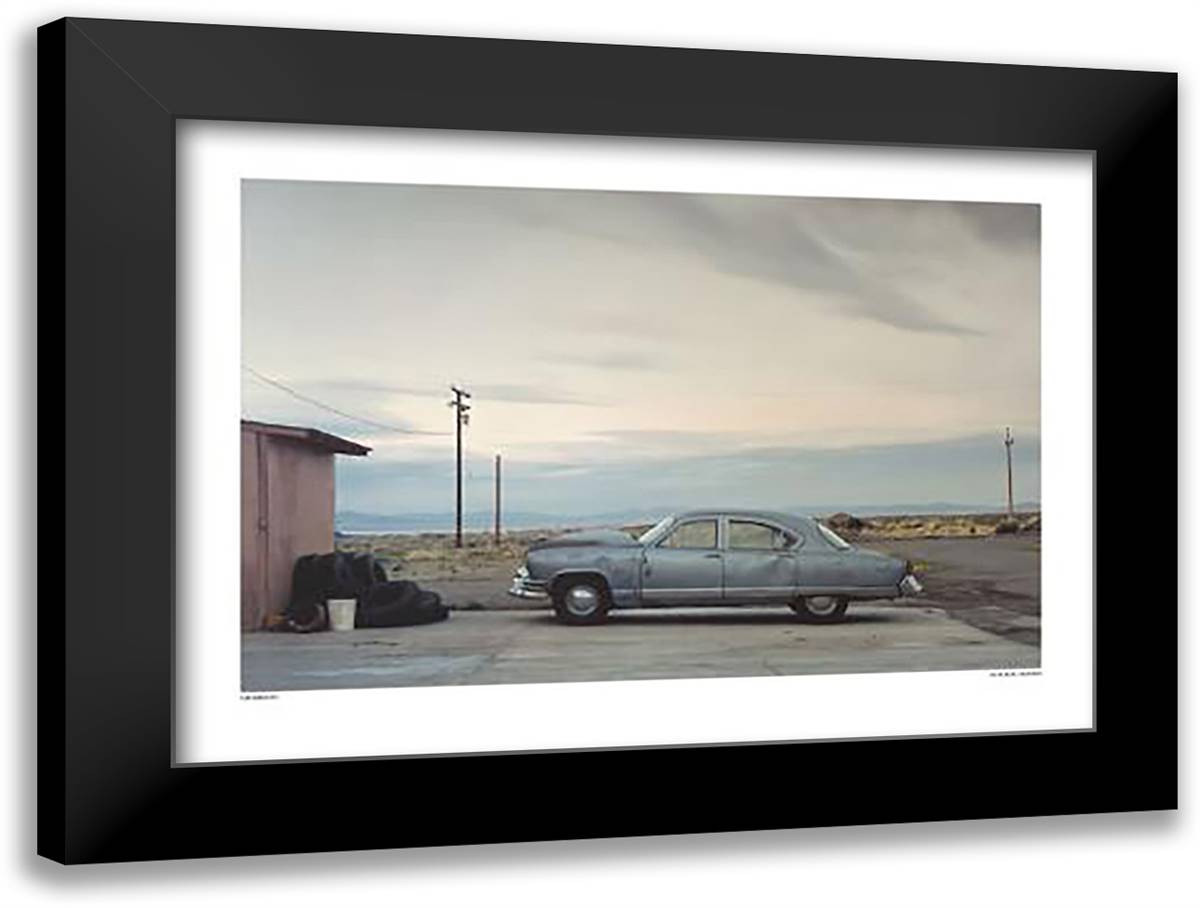 Mono Lake, California 36x28 Black Modern Wood Framed Art Print Poster by Manford, Finn