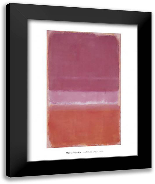 Untitled (Red), 1956 28x36 Black Modern Wood Framed Art Print Poster by Rothko, Mark