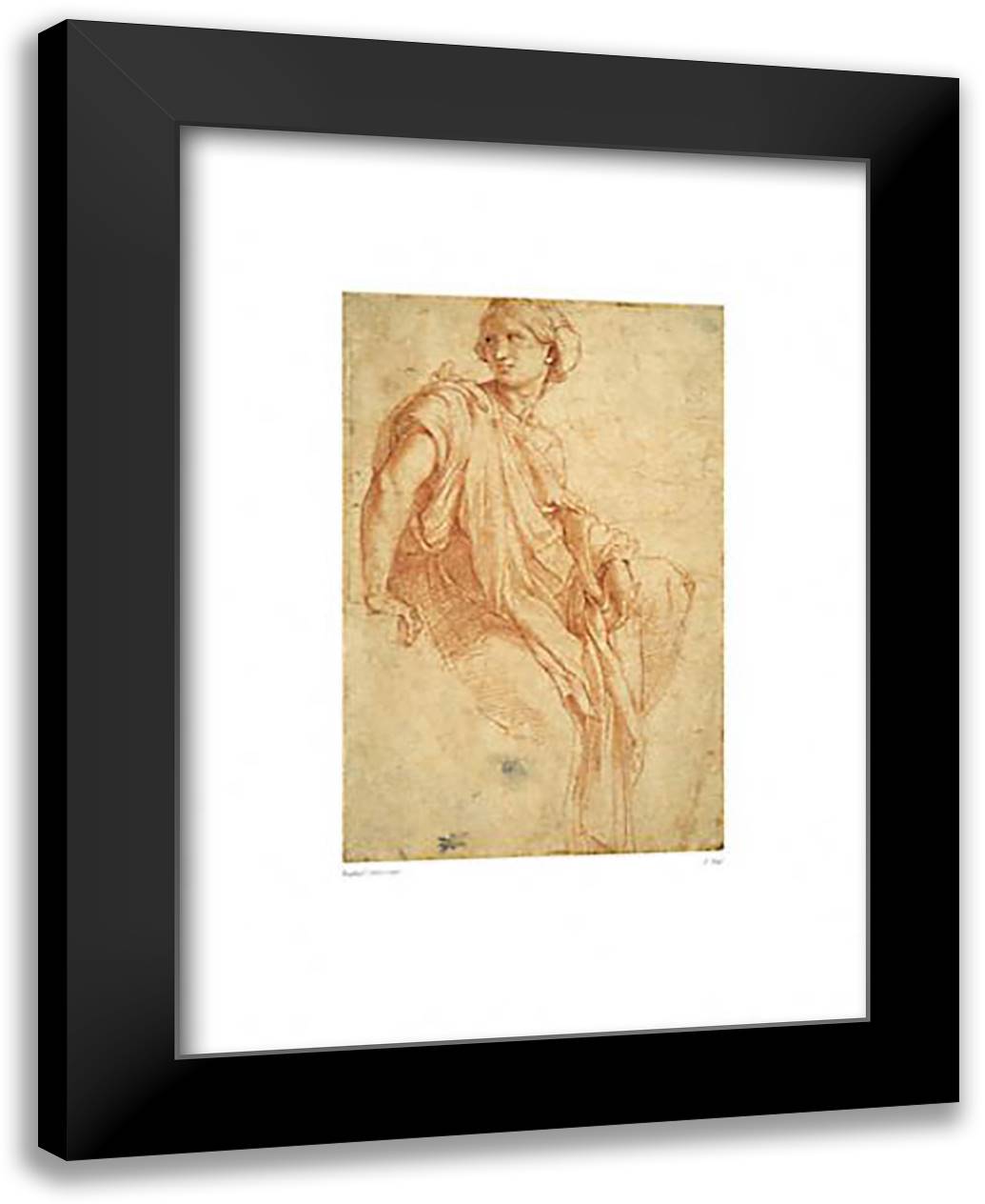 A Sibyl 20x24 Black Modern Wood Framed Art Print Poster by Raphael