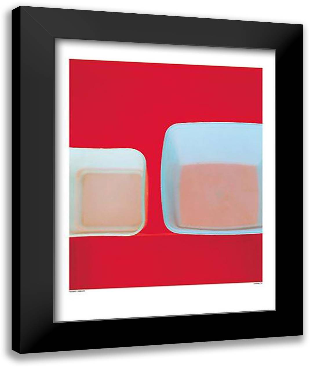 Untitled #58 28x36 Black Modern Wood Framed Art Print Poster by Caldicott, Richard