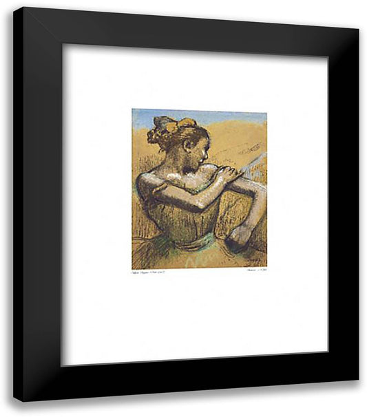 Dancer 20x24 Black Modern Wood Framed Art Print Poster by Degas, Edgar