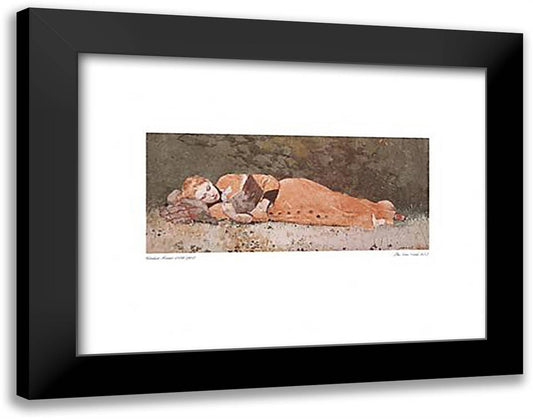 New Novel 20x16 Black Modern Wood Framed Art Print Poster by Homer, Winslow