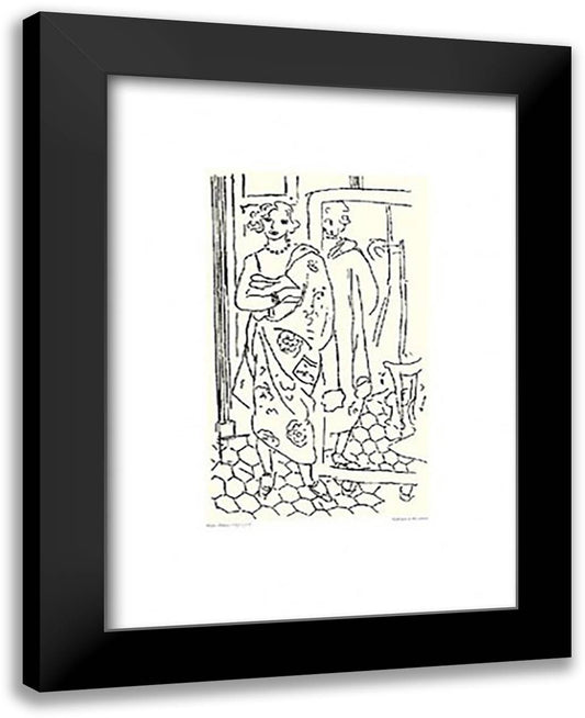 Fragment 2 for Composition VII 24x32 Black Modern Wood Framed Art Print Poster by Kandinsky, Wassily