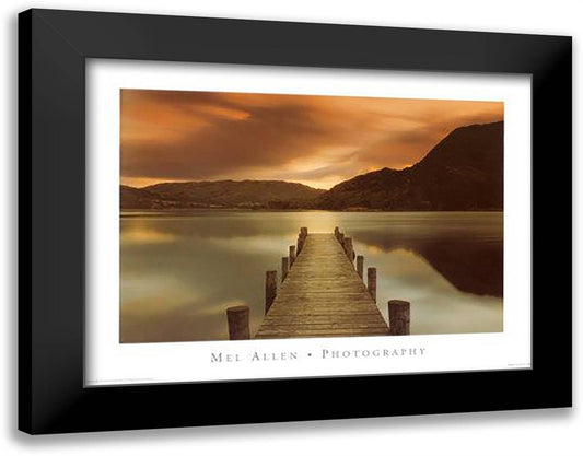 Ullswater, Glenridding, Cumbria 24x20 Black Modern Wood Framed Art Print Poster by Allen, Mel