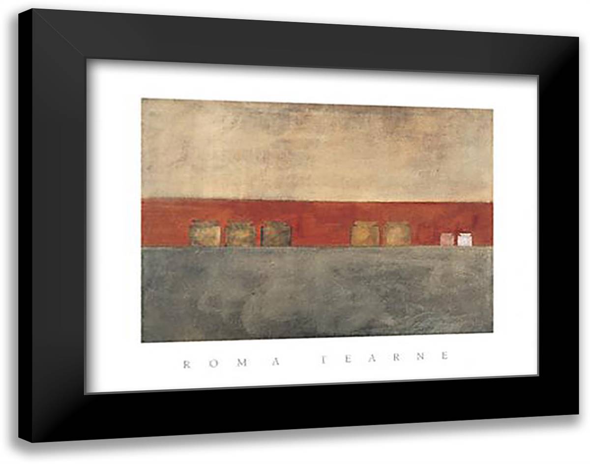 Spice Jars 36x28 Black Modern Wood Framed Art Print Poster by Tearne, Roma