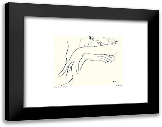 Handkerchief 36x28 Black Modern Wood Framed Art Print Poster by Matisse, Henri