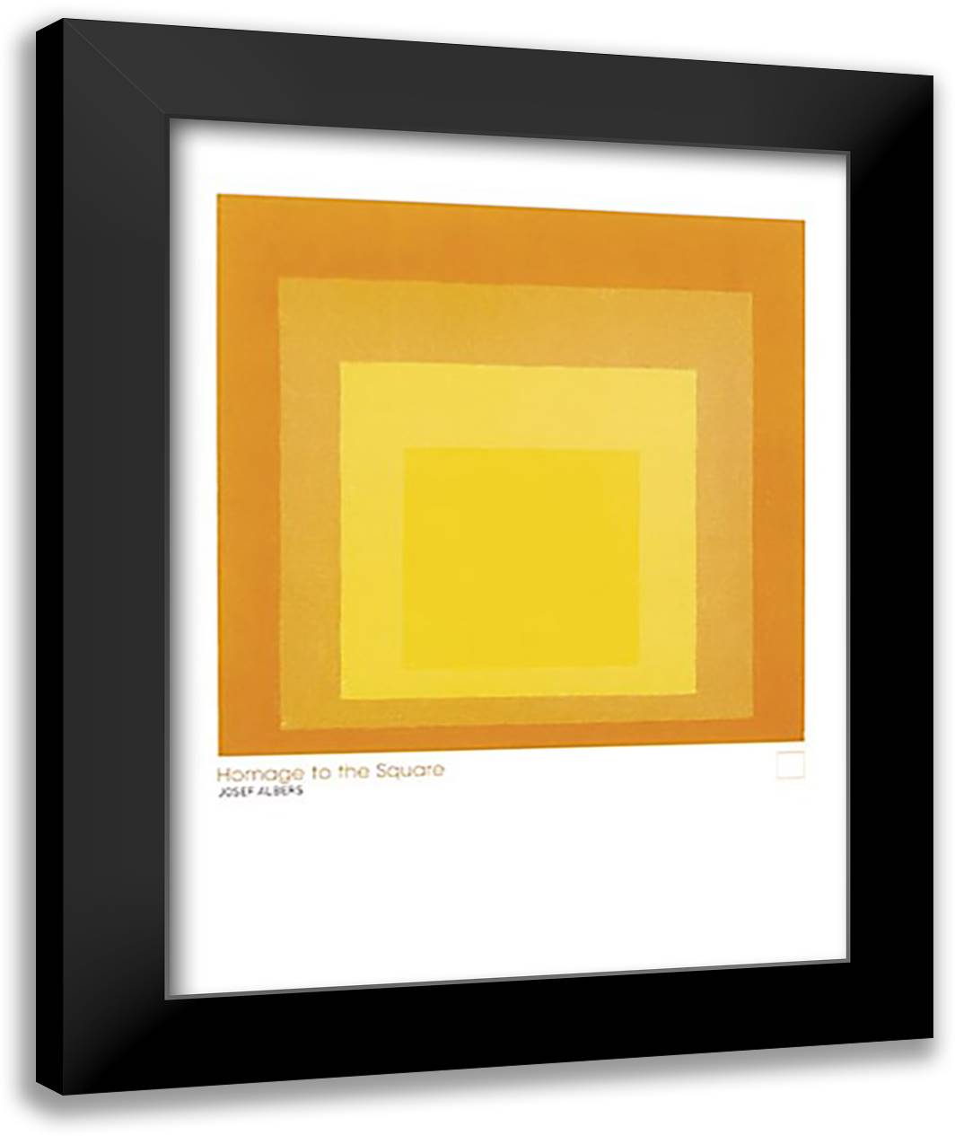 Homage to the Square: 1969 28x36 Black Modern Wood Framed Art Print Poster by Albers, Josef