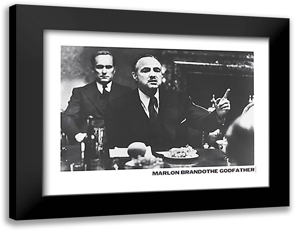 The Godfather 36x28 Black Modern Wood Framed Art Print Poster by Bettmann-Corbis