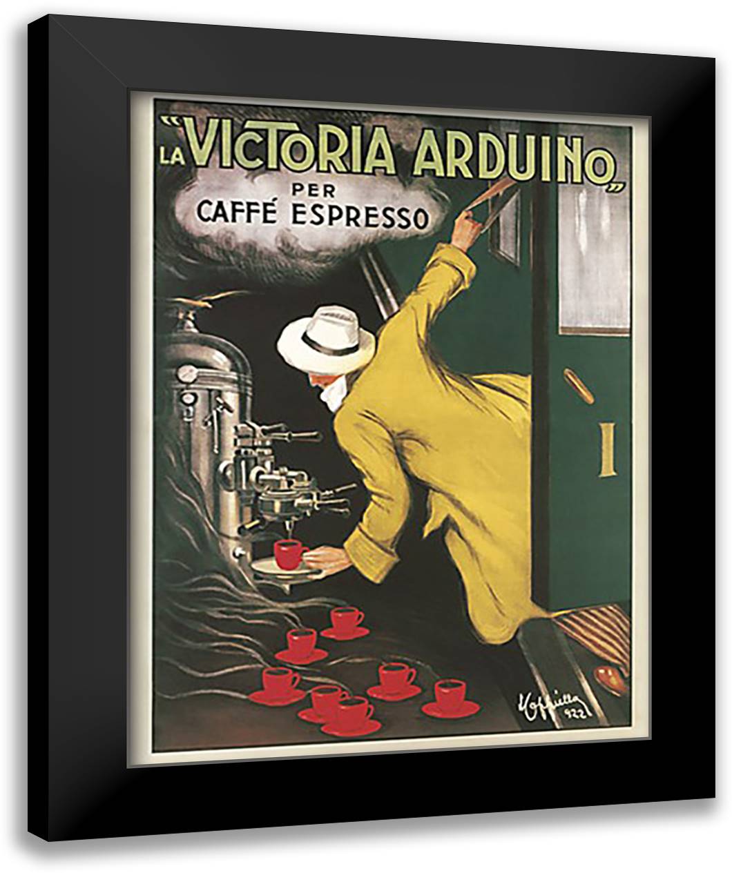 Victoria Arduino, 1922 20x26 Black Modern Wood Framed Art Print Poster by Cappiello, Leonetto