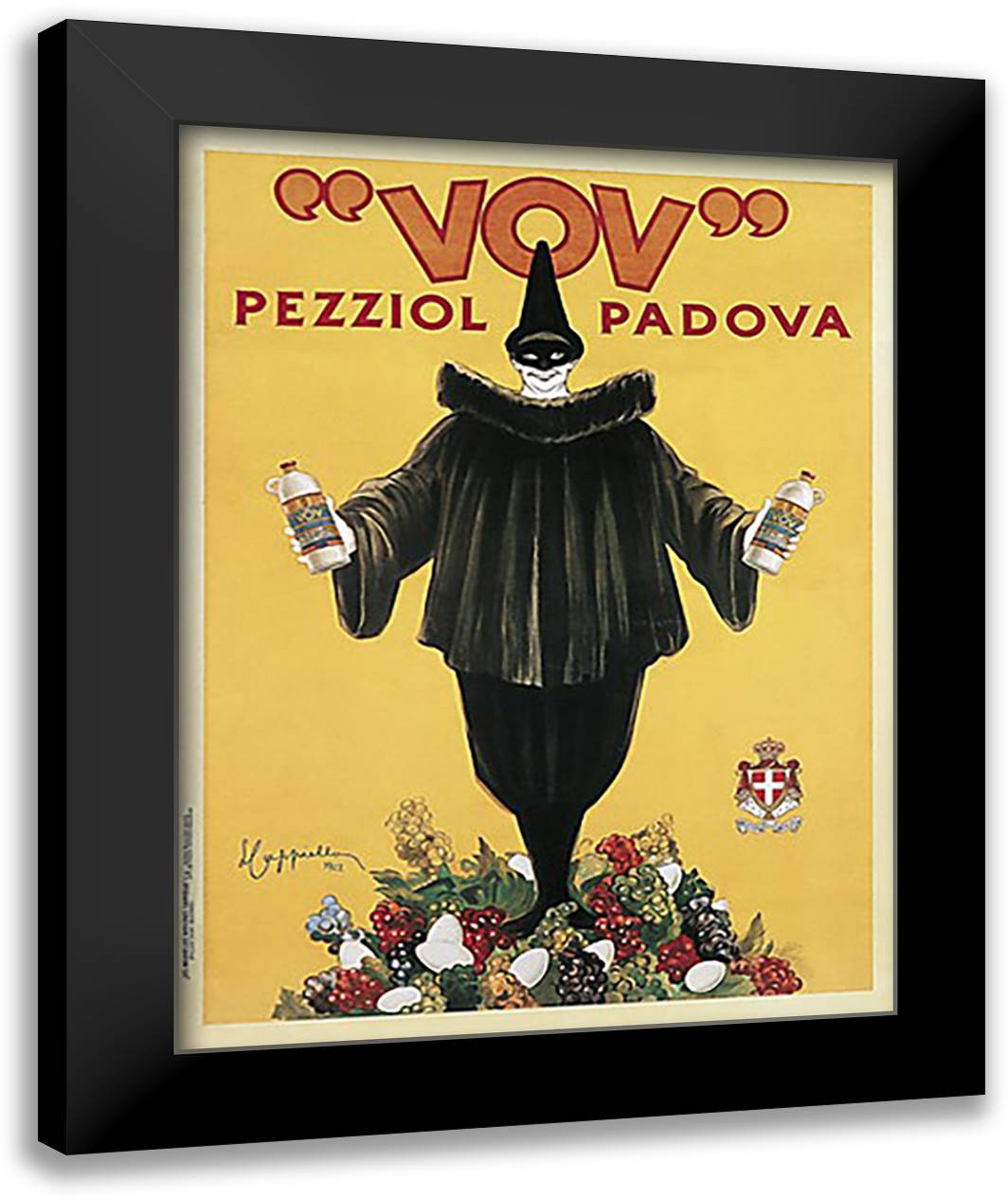 Vov, 1922 28x36 Black Modern Wood Framed Art Print Poster by Cappiello, Leonetto