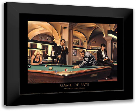 Game of Fate 18x15 Black Modern Wood Framed Art Print Poster by Consani, Chris