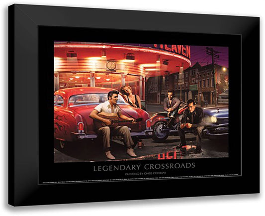 Legendary Crossroads 18x15 Black Modern Wood Framed Art Print Poster by Consani, Chris