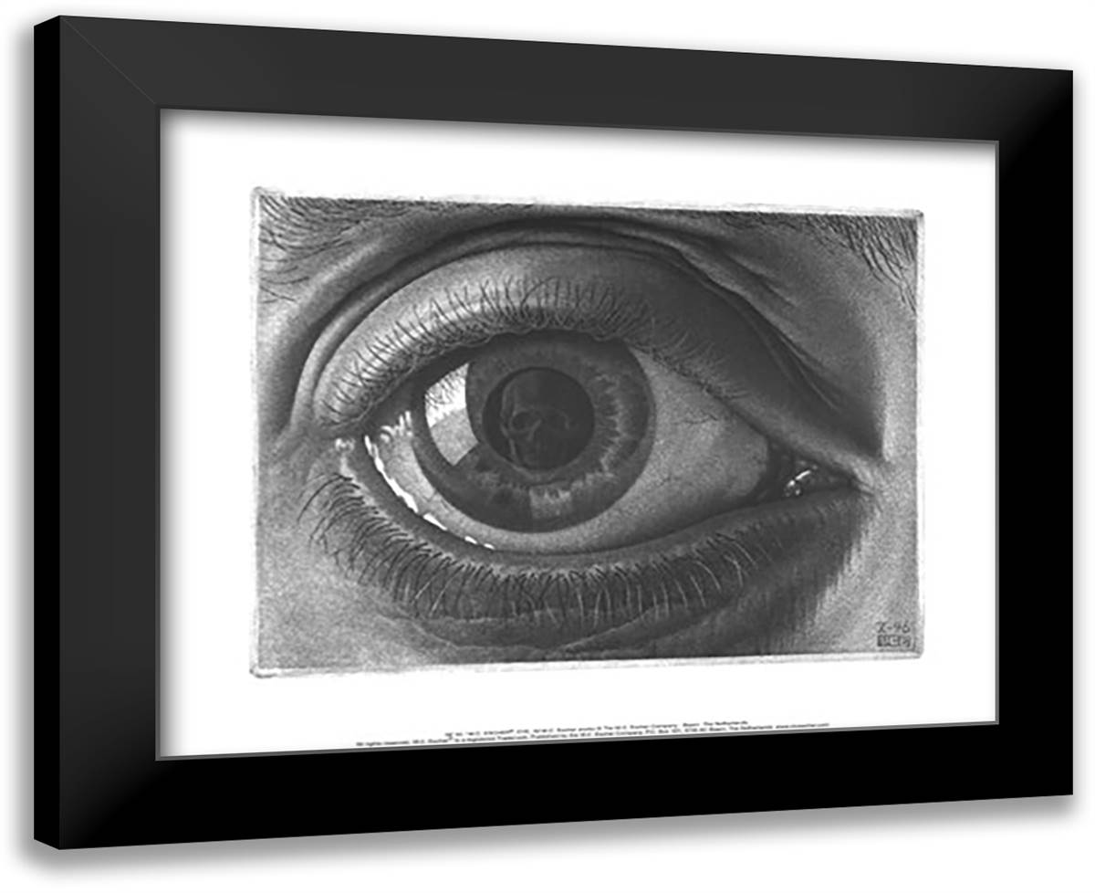 Eye, c.1946 18x15 Black Modern Wood Framed Art Print Poster by Escher, M.C.