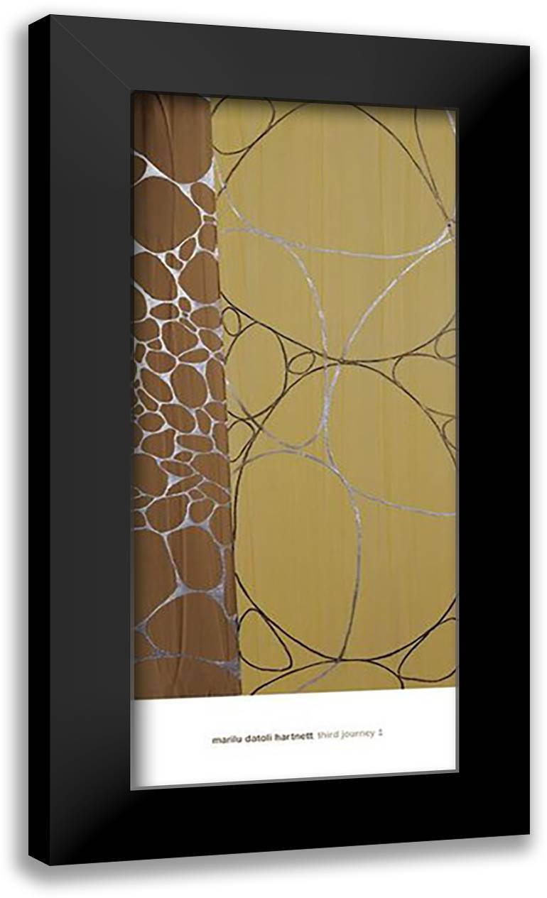 Third Journey 1 16x32 Black Modern Wood Framed Art Print Poster by Hartnett, Marilu
