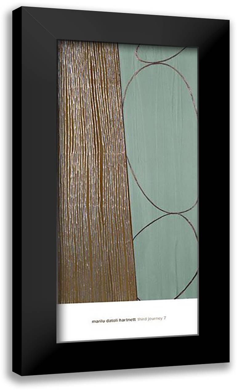 Third Journey 7 16x32 Black Modern Wood Framed Art Print Poster by Hartnett, Marilu