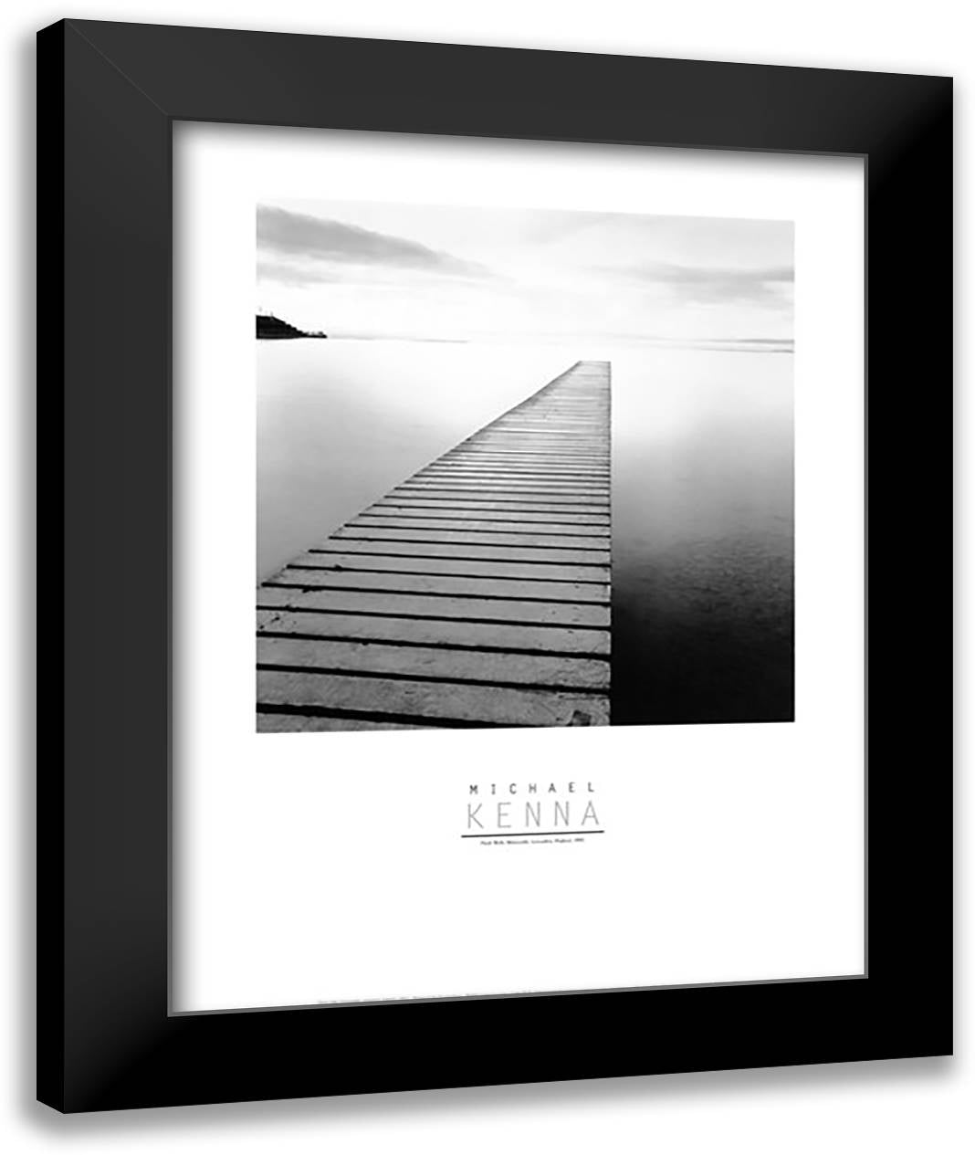 Plank Walk, Lancashire, England 22x28 Black Modern Wood Framed Art Print Poster by Kenna, Michael