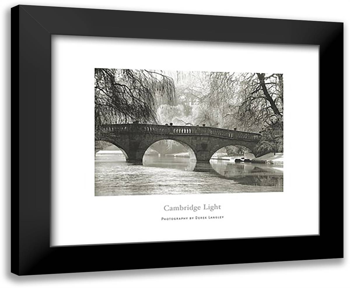Cambridge Light 24x20 Black Modern Wood Framed Art Print Poster by Langley, Derek