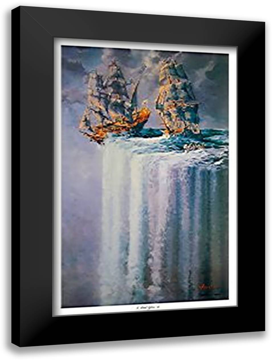 I Told You So 25x38 Black Modern Wood Framed Art Print Poster by Miracle, Ed