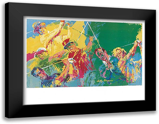 Golf Champions 38x28 Black Modern Wood Framed Art Print Poster by Neiman, LeRoy