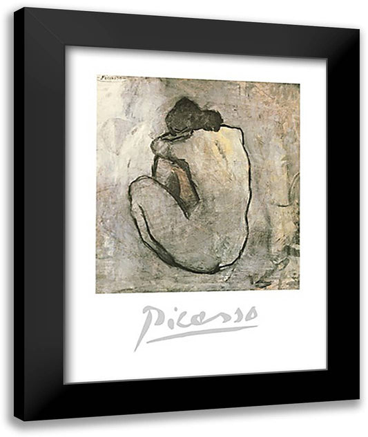 Nu de Dos 28x36 Black Modern Wood Framed Art Print Poster by Picasso, Pablo