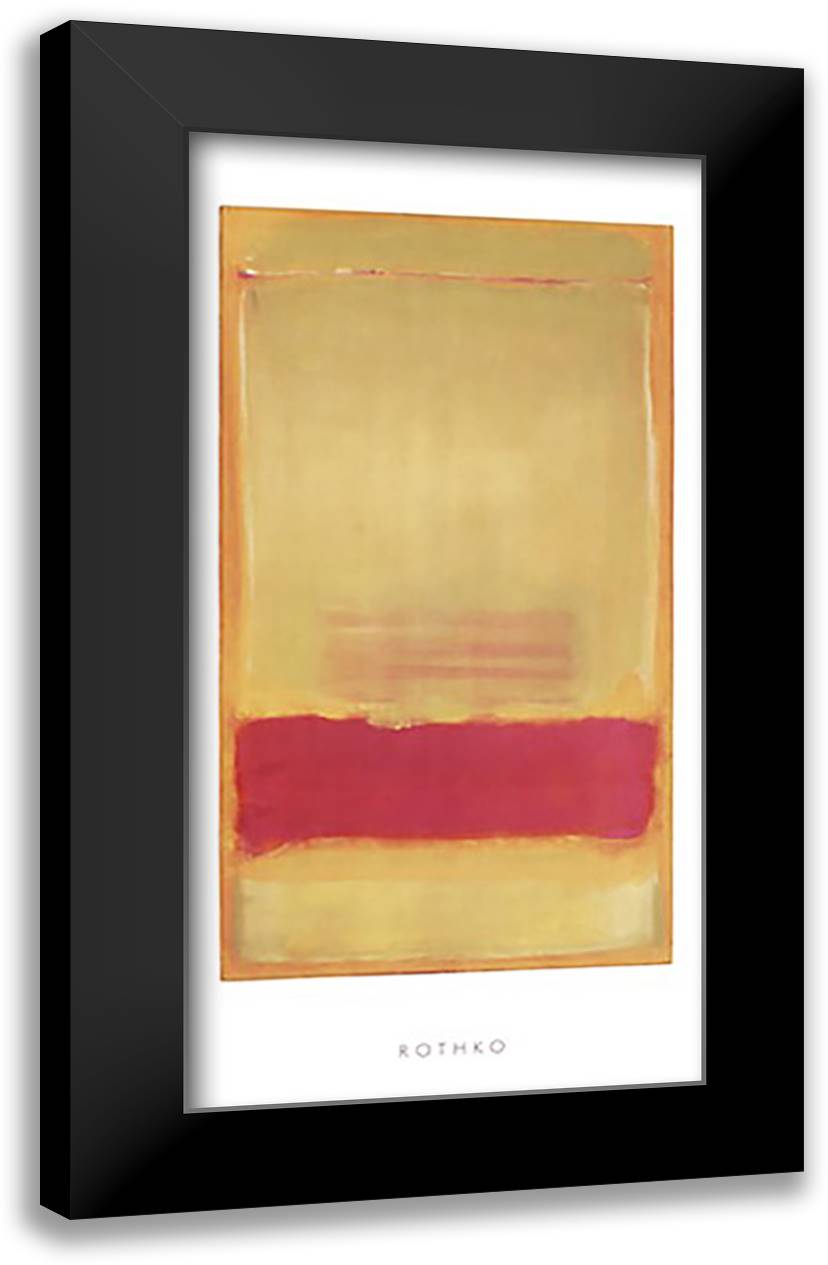 Untitled, 1949 22x40 Black Modern Wood Framed Art Print Poster by Roth, Mark